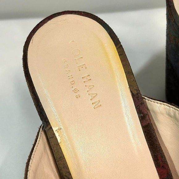 Cole Haan Gabby Floral Cross Over Strap Block Heel Sandal 9.5 - Picture 8 of 8